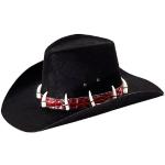 Cappelli western dandy neri per festa per Uomo 