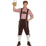 Widmann - Costume bavarese, pantaloni di pelle, festa della birra, festa popolare, festa a tema, carnevale