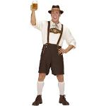 Widmann - Costume bavarese, pantaloni tradizionali, camicia, calze, cappello, costume tradizionale, festa motto, carnevale, festa della birra