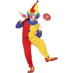 Widmann - Costume da clown, tuta, cappello, circo, carnevale, festa a tema