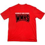 Wiliam McKinley High School Glee - Maglietta con logo Colore: rosso XL