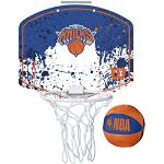 Wilson Minicanestro da Basket NBA TEAM MINI HOOP, Plastica, Bianco/Blu (New York Knicks)