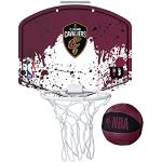 Wilson Minicanestro da Basket NBA TEAM MINI HOOP, Plastica, Bianco/Borgogna (Cleveland Cavaliers)