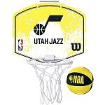 Wilson NBA Team Utah Jazz Mini Hoop WZ6010102, Unisex basketball board, yellow, One size EU
