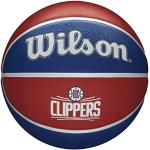 Wilson Pallone da Basket NBA TEAM TRIBUTE BSKT, Utilizzo Outdoor, Gomma, Misura 7, Rosso/Blu (Los Angeles Clippers)