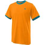 T-shirt grigie XS di nylon mezza manica da tennis Wilson 