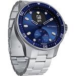 Smartwatches blu di vetro zaffiro per Donna con monitoraggio del sonno resistenza all'acqua 10 Bar Withings 