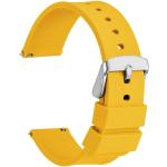 Cinturini orologi gialli in silicone per Uomo 