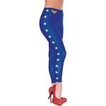 Leggings stampati blu Taglia unica per Donna Rubies Wonder Woman 