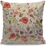 Cuscini 45x45 cm di cotone a fiori antimacchia per divani 