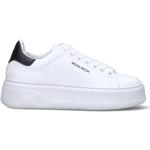 Sneakers larghezza A scontate eleganti bianche numero 39 con tacco da 5 cm a 7 cm platform per Donna Woolrich 