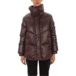 Woolrich Aliquippa Puffer Jacket piumino in nylon lucido da donna dark brown