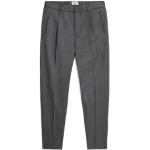 Pantaloni invernali grigio chiaro taglie comode di lana per Donna Woolrich 