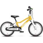 Bici gialle 14 pollici in alluminio senza pedali per bambini Woom 