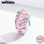 Bracciali classici rosa di vetro per Donna Wostu 