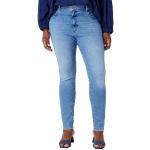 Jeans scontati blu scuro 7 XL di cotone sostenibili a vita alta per Donna Wrangler 