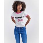 Magliette & T-shirt scontate bianche S di cotone a girocollo mezza manica con scollo rotondo per Donna Wrangler Barbie 