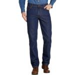 Jeans scontati classici blu scuro di cotone 5 tasche per Uomo Wrangler Texas 
