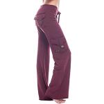 Pantaloni scontati casual XL taglie comode a righe impermeabili per l'autunno da sci per Donna 