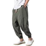 Pantaloni baggy scontati casual XL in misto cotone patchwork per Uomo 