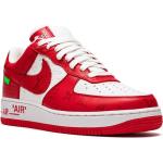 Sneakers stringate larghezza E rosse di gomma con stringhe per Donna Nike Air Force 1 