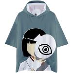 xhomeshop T-Shirt Noragami Felpa con Cappuccio Casual Unisex a Maniche Corte Anime YATO Pullover con Cappuccio Stampato in 3D