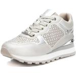 XTI - Sneaker Chiusura con coulisse da donna, colore: argento, taglia: 37, argento, 40 EU