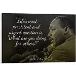 YANDING Martin Luther King Jr. - Poster da parete decorativo su tela, per soggiorno, camera da letto, 60 x 90 cm