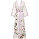 Vestaglie kimono marroni Taglia unica a fiori per Donna 