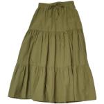 Gonne lunghe verde militare S lunghe per Donna Yes Zee 