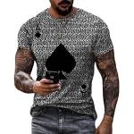 T-shirt casual celesti M di cotone a righe mezza manica da fitness per Uomo Il padrino 