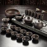 Tazze nere in ceramica per tè 