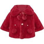 Giubbotti & Giacche eleganti rossi di eco-pelliccia con pon pon manica lunga per neonato di Amazon.it 