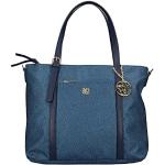 Shopping bags blu in similpelle per Donna Whynot 
