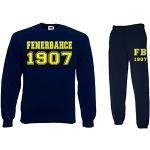 Youth Designz Fenerbahce Istanbul, set da 2 maglione e pantaloni da allenamento da uomo, colore blu navy, taglia S