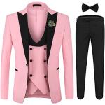 Smoking eleganti rosa XXL taglie comode per Uomo 