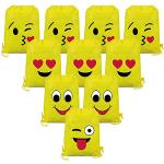 Zaini gialli di plastica da viaggio Emoji 