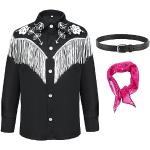 Yulefly Ken Cosplay Costume per Adulti Jean Camicia Cravatta Cintura Abbigliamento Halloween Carnevale (2XL)