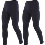 Pantaloni neri 4 XL taglie comode di pile traspiranti da sci per Uomo 