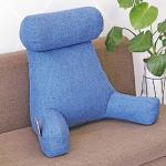 Sedie blu di cotone con braccioli di design 
