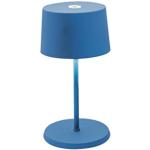 Lampade da tavolo design scontate blu in alluminio 