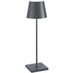 Lampade da tavolo design scontate grigio scuro in alluminio 