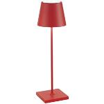 Lampade da tavolo design scontate rosse in alluminio 