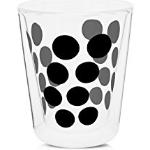 Bicchieri neri di vetro con doppio fondo da tè Zak designs 