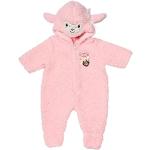 Baby Annabell Deluxe Sheep Onesie for 43 cm Dolls - With Sheep-Faced Hoodie and Fluffy Ears - Easy for Small Hands, Creative Play Promotes Empathy and Social Skills, For Toddlers 3 Years and Up