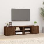 Mobili porta-tv design moderni marroni di legno 
