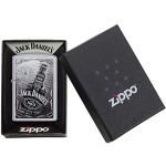 Zippo Jack Daniel's Lighter, Ottone, Argento, Tagl