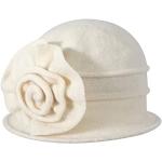 Cappelli invernali eleganti crema a fiori per Donna 