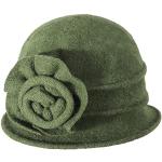 Cappelli invernali eleganti verdi a fiori per Donna 