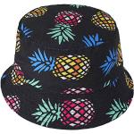 Cappelli multicolore di cotone traspiranti a tema ananas a pescatore per Uomo 